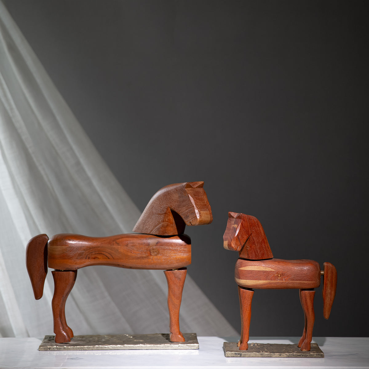 Bronco Wooden Sculpture